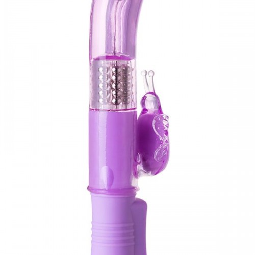High-Tech Vibratör, TPE, mor, 22,4 cm