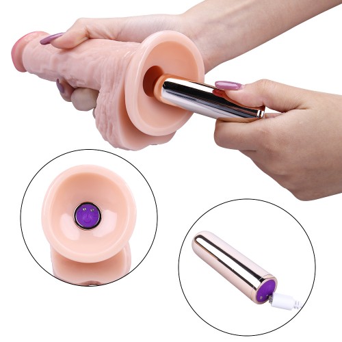 21CM Gerçekçi Dildo Yapay Penis Titreşimli