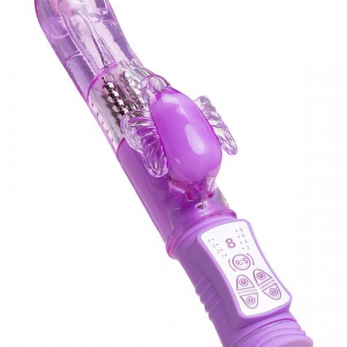 High-Tech Vibratör, TPE, mor, 22,4 cm