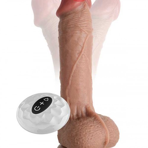 Çift Katmanlı Uzaktan Kumandalı Isıtmalı Realistik Vibratör