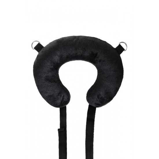 Anonymo BDSM Sabitleme Kemeri Yastıklı, Kadife, Siyah