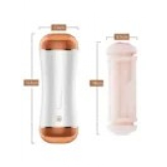 Vajinal ve Oral Şarjlı Titreşimli Sesli Masturbatör