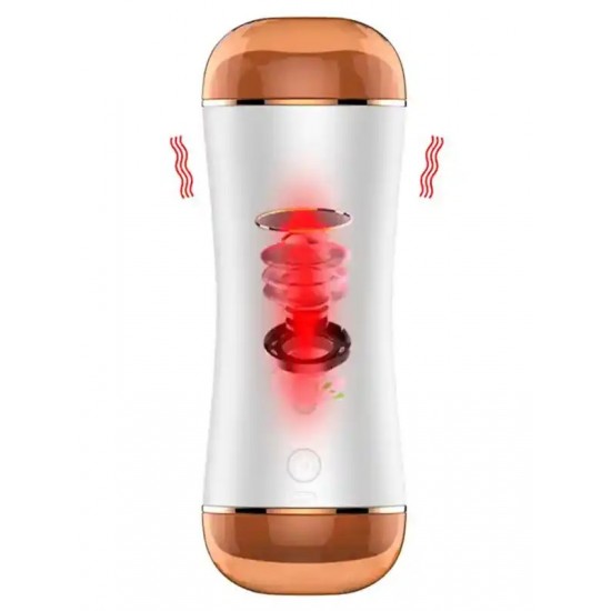 Vajinal ve Oral Şarjlı Titreşimli Sesli Masturbatör