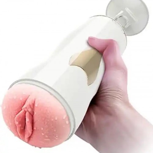 Vajinal ve Oral Titreşimli Şarjlı Sesli Vantuzlu Mastürbatör