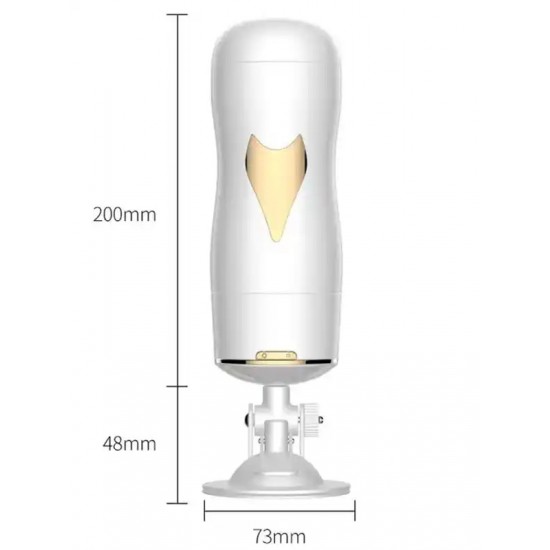 Vajinal ve Oral Titreşimli Şarjlı Sesli Vantuzlu Mastürbatör