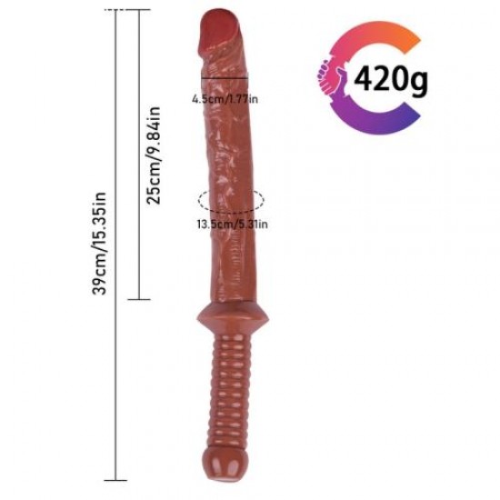 Noctis 39cm Kahverengi Realistik Kılıç Dildo Noctis 39cm Kahverengi Realistik Kılıç Dildo