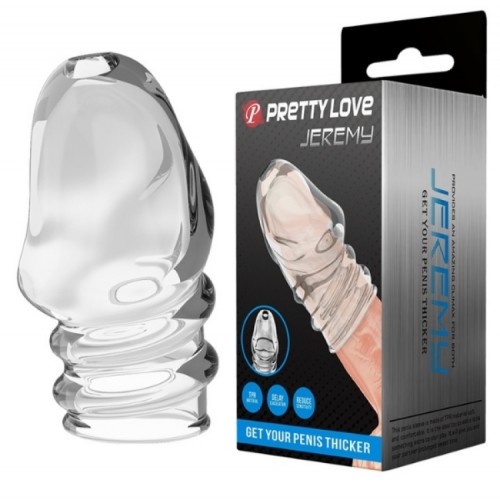 Jeremy Geciktirici ve Sertleştirici TPR Penis Kılıfı