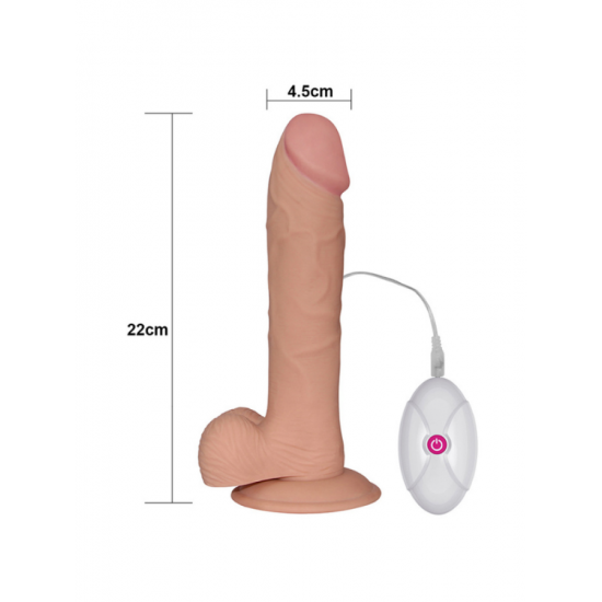 9 İnç The Ultra Soft Dude Vibrating Realistik Vibratör