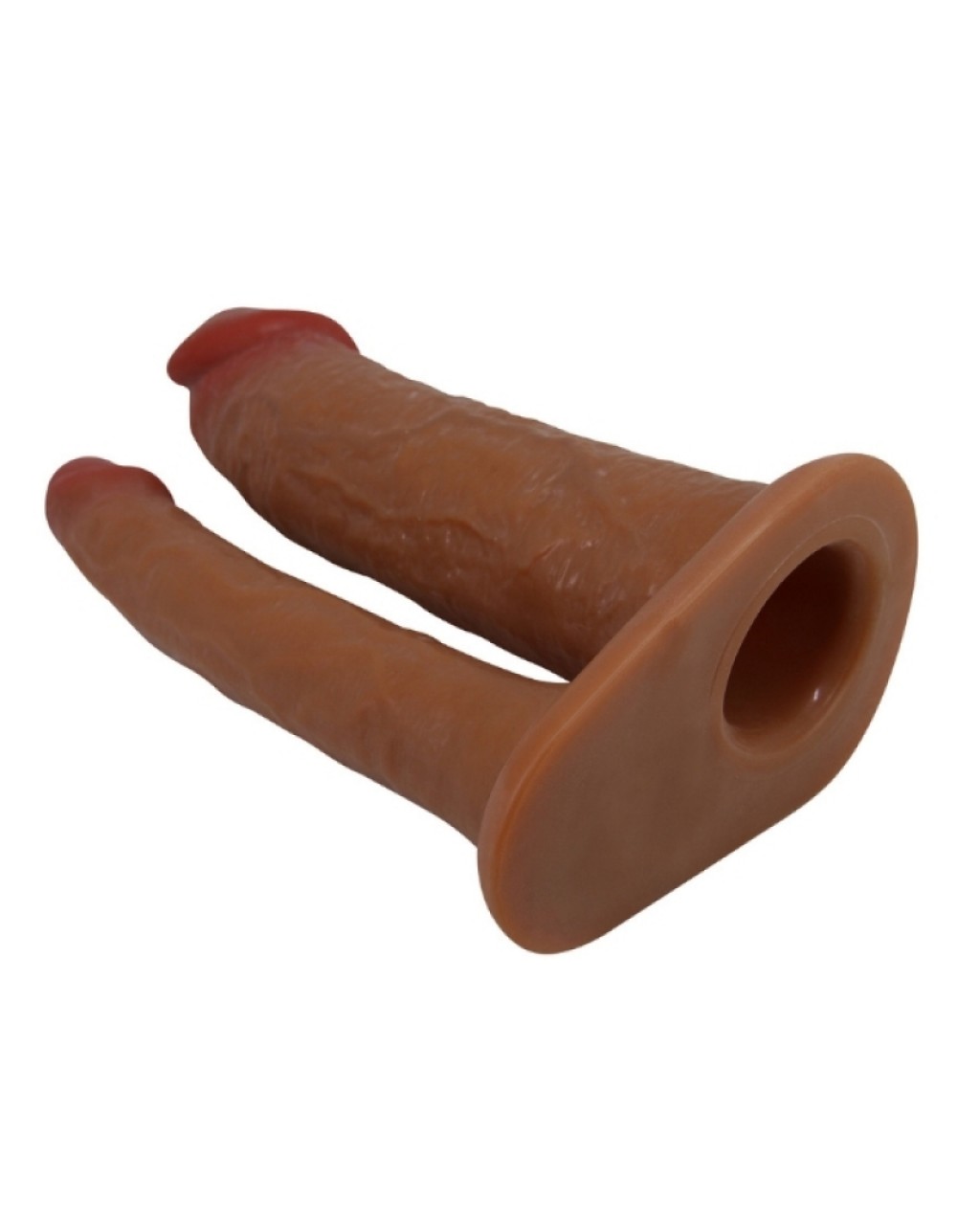 4cm Dolgulu Realistik İçi Boş Çatal Protez Strapon Belden Bağlamalı