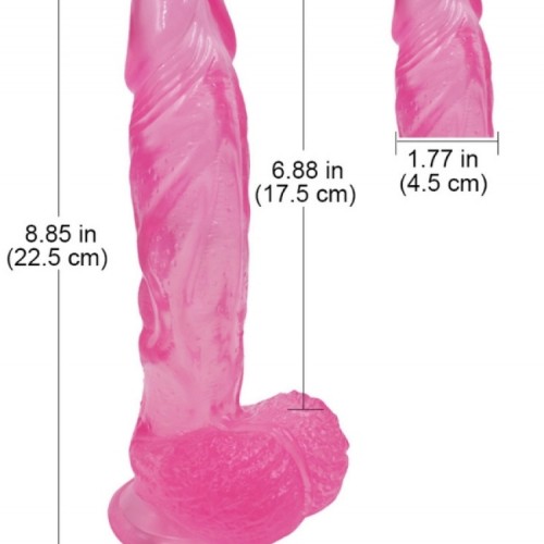 Gerçekçi Jel Dildo Penis 22,5 cm