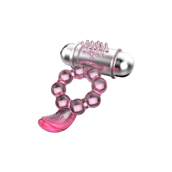 Titreşimli Klitoris Uyarıcılı Şeffaf Penis Kılıfı