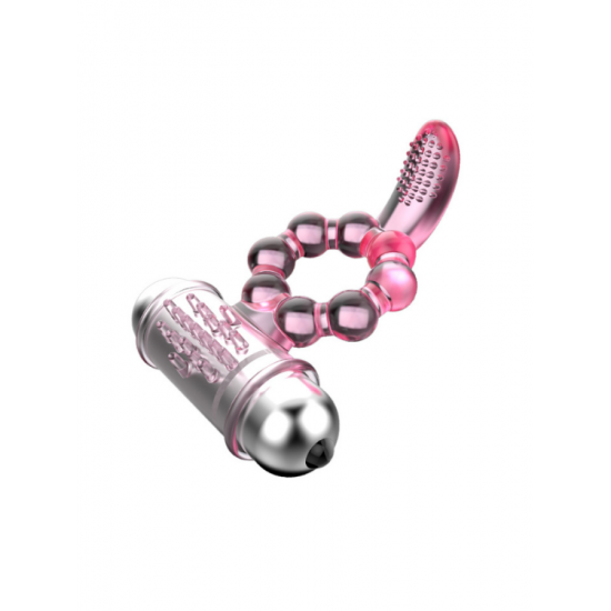 Titreşimli Klitoris Uyarıcılı Şeffaf Penis Kılıfı