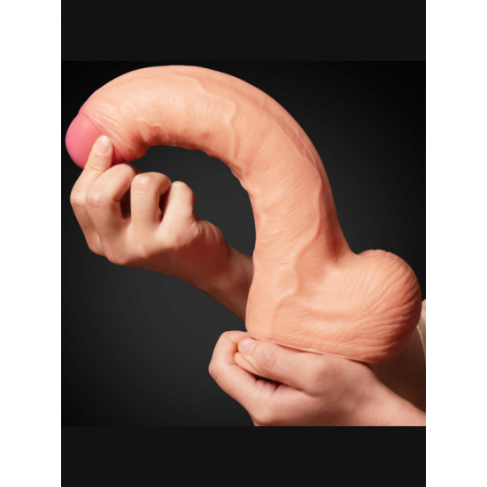 11 İnç Dual Layer Platinum Silicone Cock