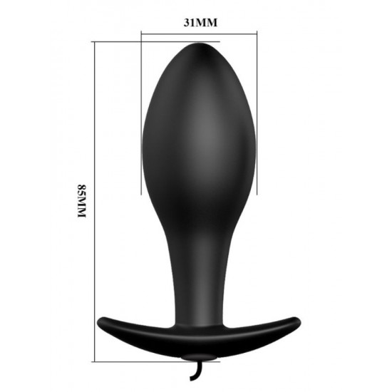 Anal 12 Fonksiyon Kumandalı Titreşimli Anal Plug Tıkaç