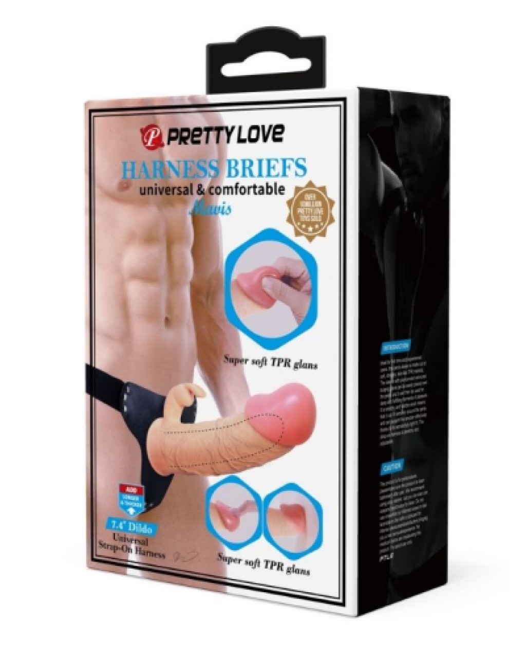 5cm Dolgulu Realistik İçi Boş Protez Strapon Belden Bağlamalı