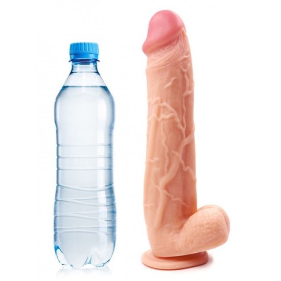 Ten Rengi Vantuzlu Dildo 23,8 cm