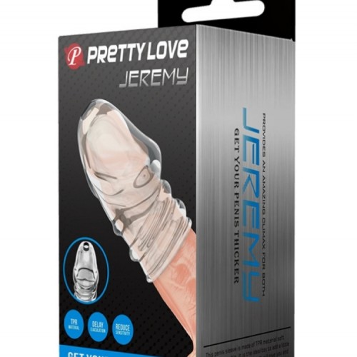 Jeremy Geciktirici ve Sertleştirici TPR Penis Kılıfı