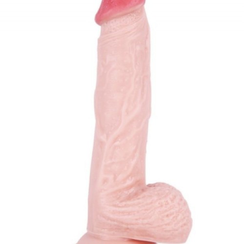 Ten Rengi Vantuzlu Dildo 22 cm