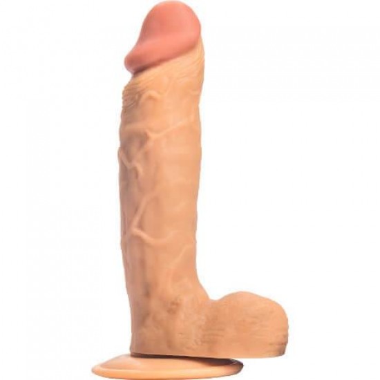 Realistik Penis Vantuzlu Damarlı 24 cm